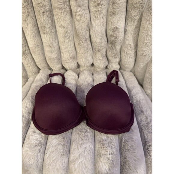 Victoria's Secret PINK Bra Women's 34D Red Burgundy Multiway Push Up Hook Eye - Picture 5 of 8